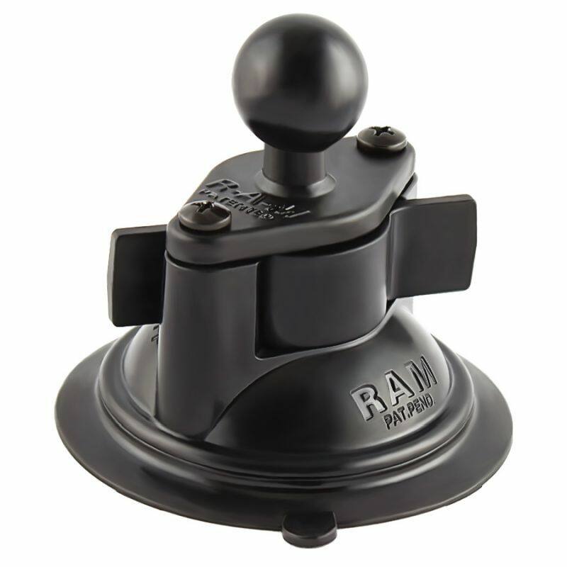 RAM Camera Mount (1/4"-20 male thread) with Suction Cup Base and Short Arm