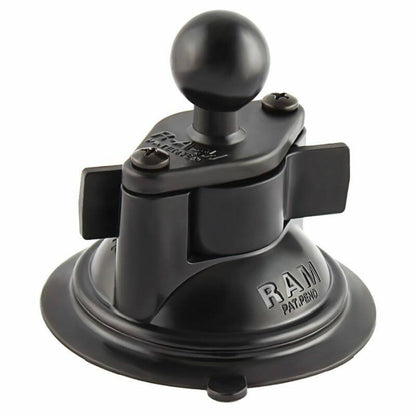 RAM Radar Detector Mount - Suction Cup Base - Short Arm