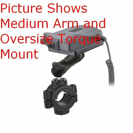 RAM Radar Detector Mount - Power Plate & Torque Base (Large) - Short Arm