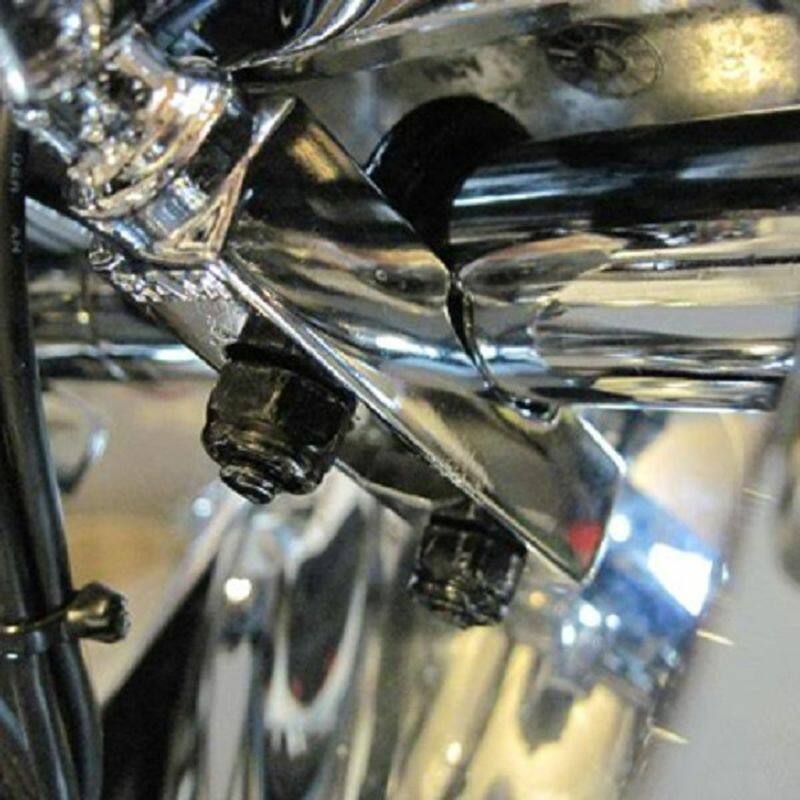 RAM Motorcycle Brake/Clutch Clamp / U-Bolt Mount with Round Base - Chrome