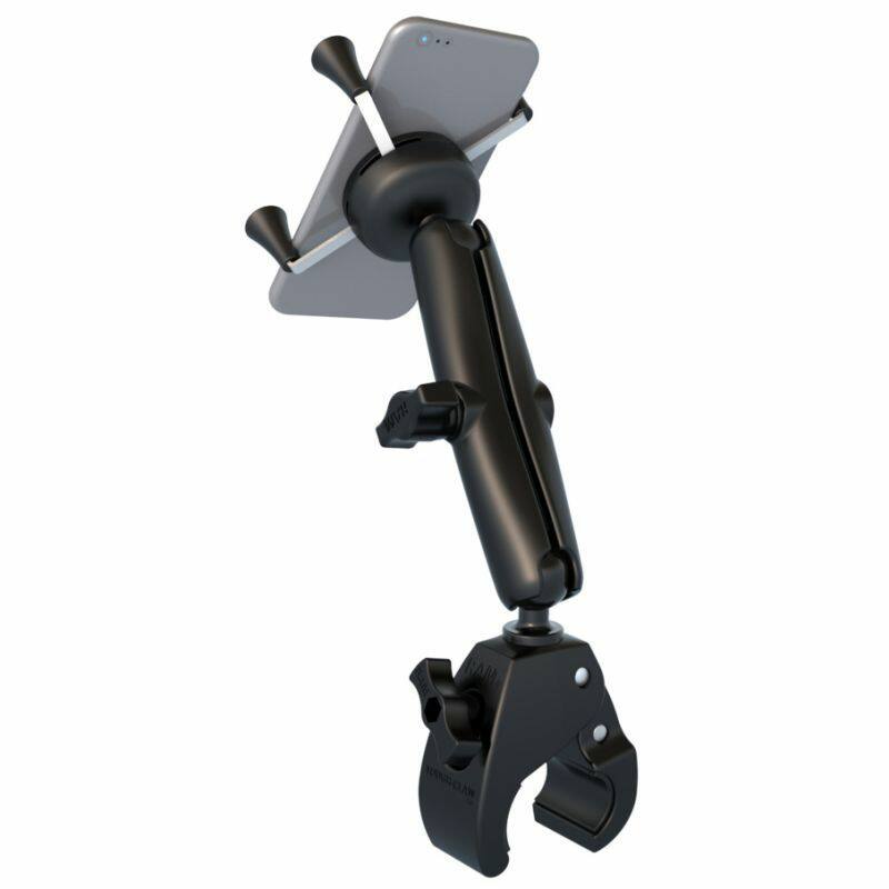 RAM X-Grip Universal Smartphone Cradle - Tough-Claw Handlebar Base + Long Arm