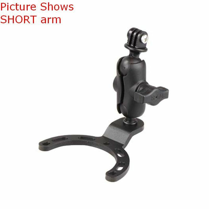 RAM-B-410-GOP1U RAM® Gas Tank Mount with Universal Action Camera Adapter and medium arm