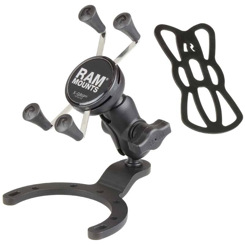 RAM X-Grip Universal SmartPhone Cradle - Fuel Tank Motorcycle Mount (Large)