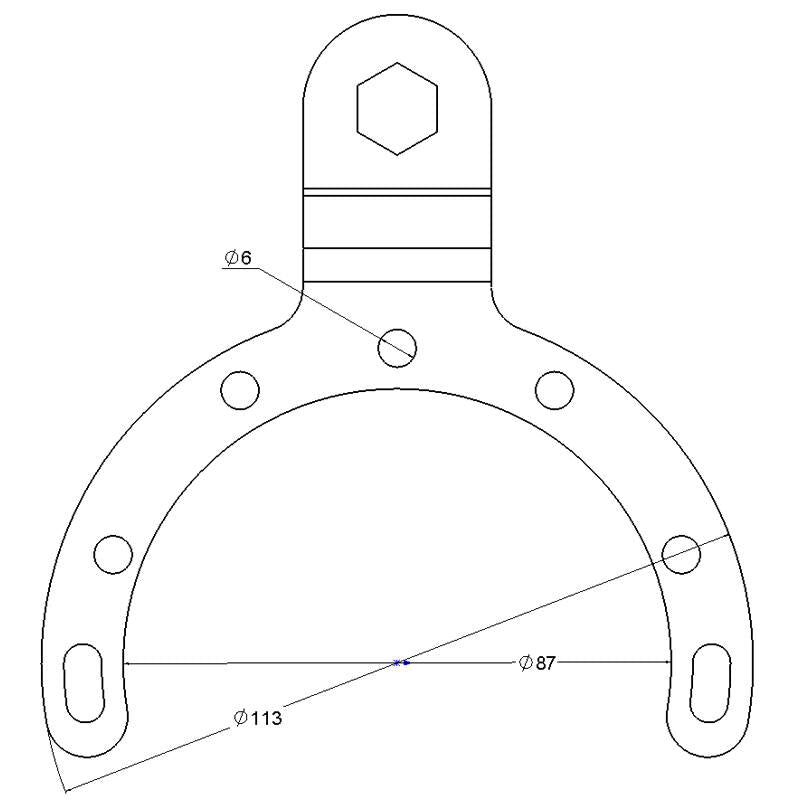 RAM Motorcycle Fuel / Gas Tank Base - Large with short Arm and Diamond Plate