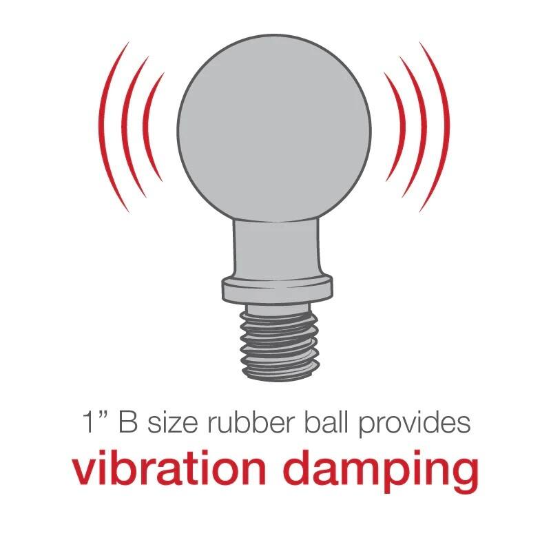 RAM Tough Ball - B Series 1" - with screw in stud