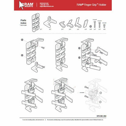 RAM Finger Grip - Universal Phone / Radio Cradle