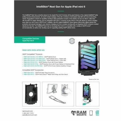 RAM IntelliSkin Case with GDS Technology - Next Gen - iPad Mini 6