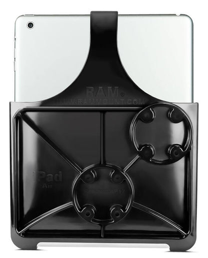 RAM-HOL-AP17U Ez-Roll'r cradle for iPad Air and Pro 9.7 models from behind showing mounting point 