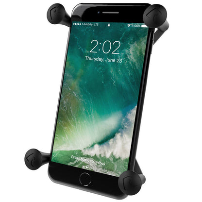 RAM X-Grip Universal Phablet Cradle with Torque Base (Medium Bars) & Med Arm