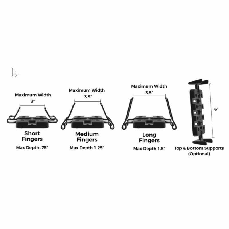 RAM Finger Grip - Universal Phone / Radio Cradle with Yoke Mount - Composite