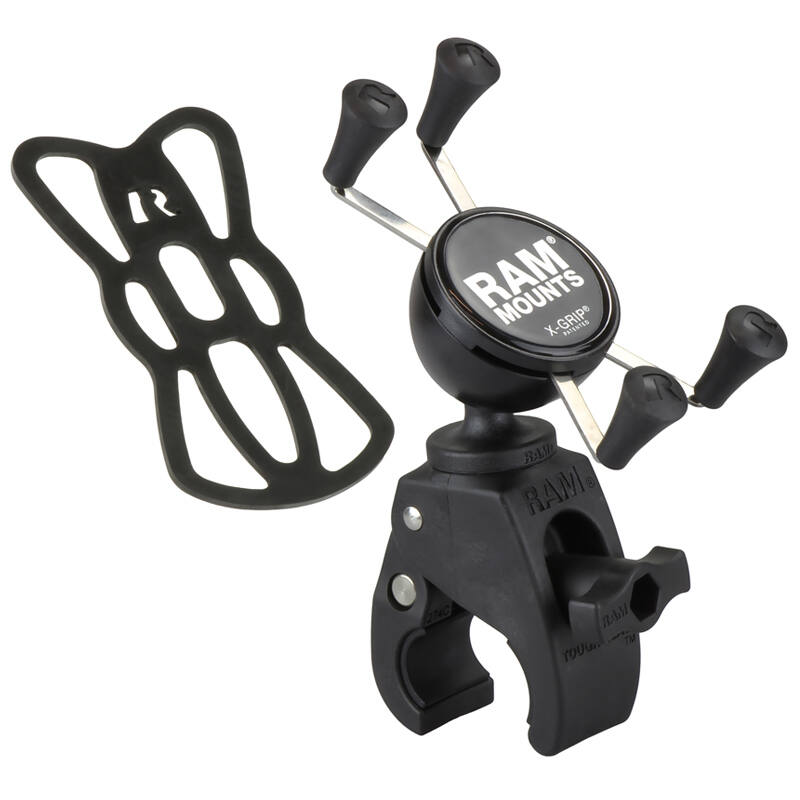 RAM X-Grip Universal SmartPhone Cradle - Tough-Claw Handlebar Base