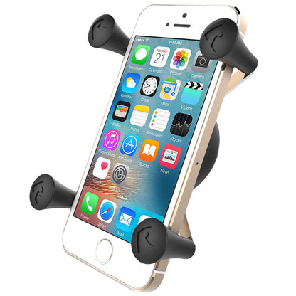 RAM X-Grip Universal SmartPhone Cradle - Tough-Claw Handlebar Base + Med Arm