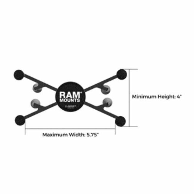 RAM X-Grip Universal Cradle for 7"- 8" Tablets with Torque Base (Mini Bars)