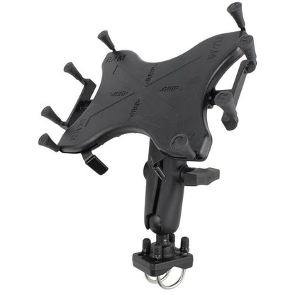 RAM X-Grip Universal Cradle for 10" Tablets with U-Bolt Base (Double) - C Series