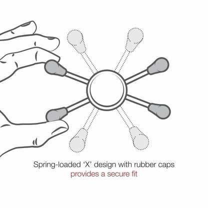 RAM X-Grip Universal SmartPhone Cradle - Low Profile Tough-Claw Handlebar Base