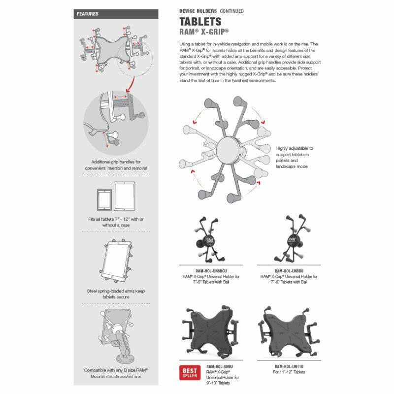 ram x-grip range for tablets