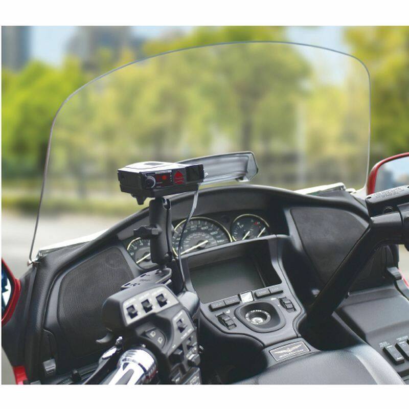 RAM Radar Detector Mount - Power Plate with Reservoir Cover Offset Base