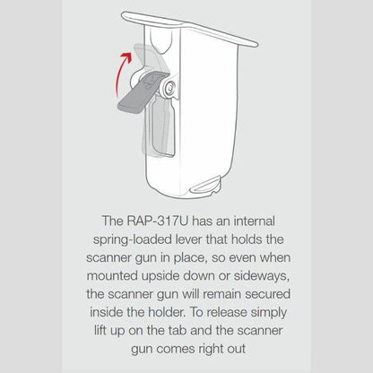 RAM Scanner Gun Holder - Drop-N-Lock - Small