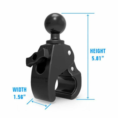 RAP-404U RAM Tough Claw Mounting Base dimensions 