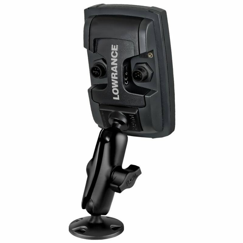 RAP-B-101U-LO11 RAM® Composite Double Ball Mount for Lowrance Elite 3/4 and Mark-4 