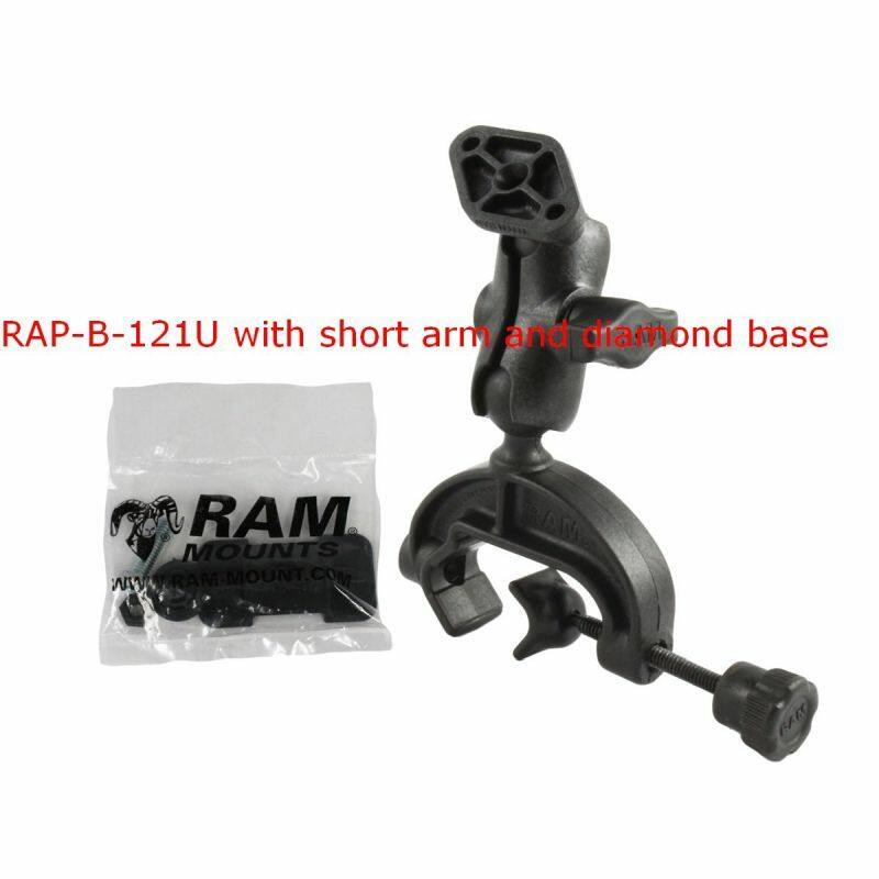 RAM Yoke Clamp Base - Composite with 1" Rubber Ball