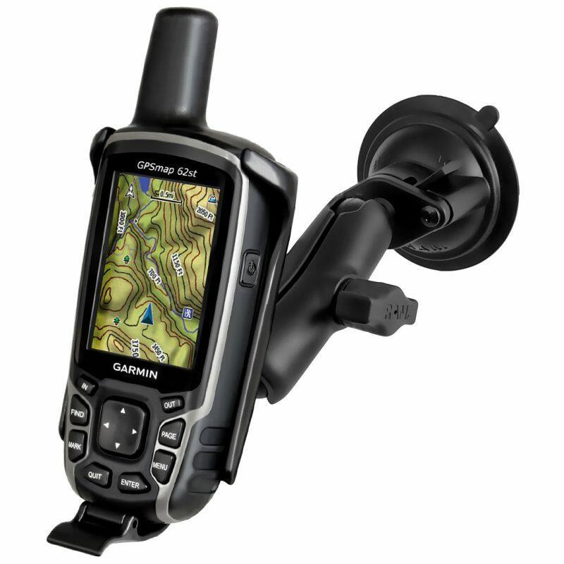 RAM Garmin Cradle - Astro 320, GPSMAP 62 / 64 with Twist Lock Suction Cup Base