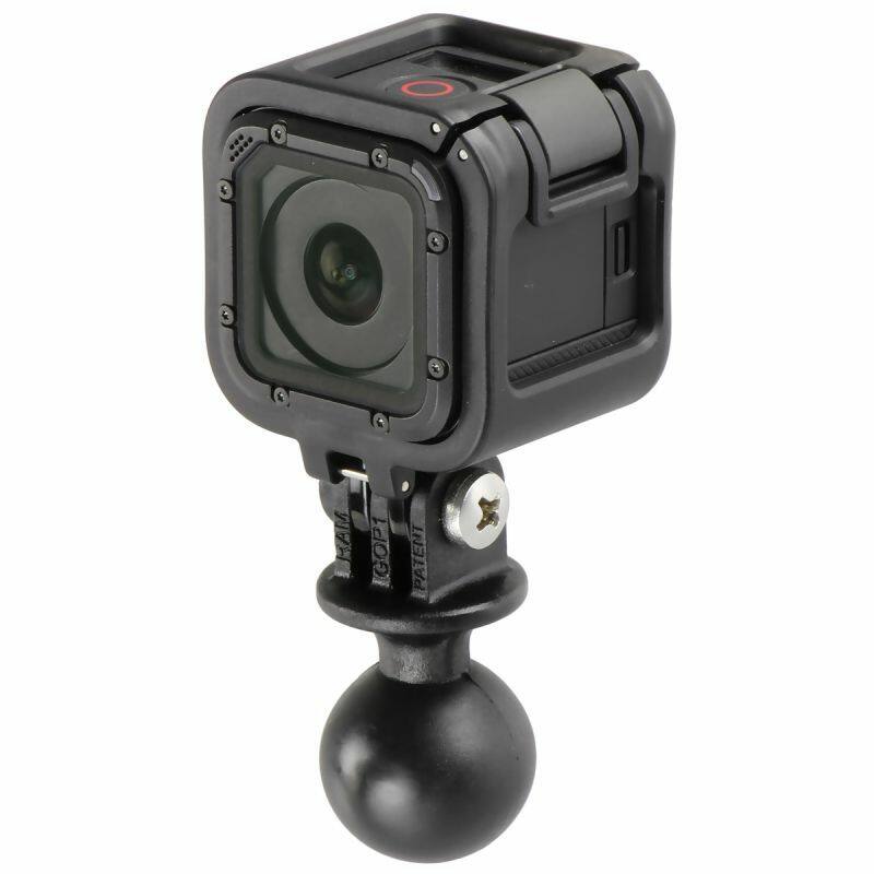 RAM Action Camera / GoPro Mount with Torque Base (Large Bars) and Short Arm