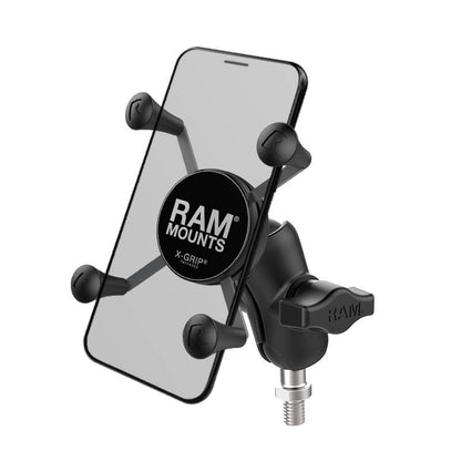 RAM X-Grip Universal SmartPhone Cradle - Threaded Post Base and Short Arm