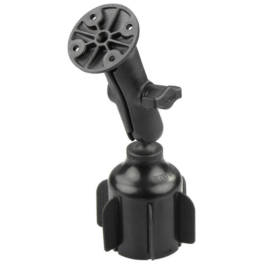 RAP-B-299-4-202U Stubby Cup Holder Mount with Round Plate Adaptor