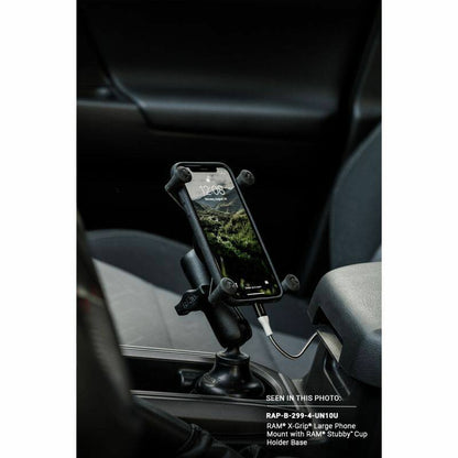 RAM X-Grip Universal Phablet Cradle with Cup Holder Base - stubby