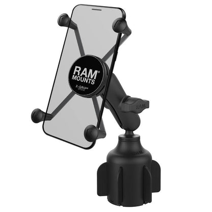 RAM X-Grip Universal Phablet Cradle with Cup Holder Base - stubby