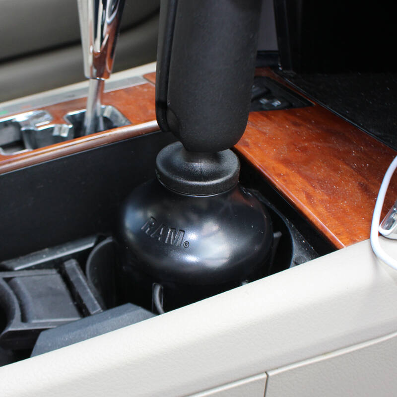 RAM Cup Holder Base - RAM Stubby with Long Arm