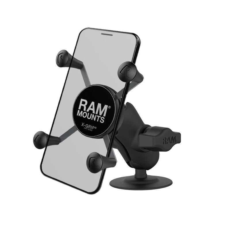 RAM X-Grip Universal SmartPhone Cradle - Adhesive Base & Short Composite Arm