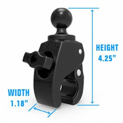 RAM Tough-Claw Adjustable Mount - Small - B Series w/ Short Double Socket Arm