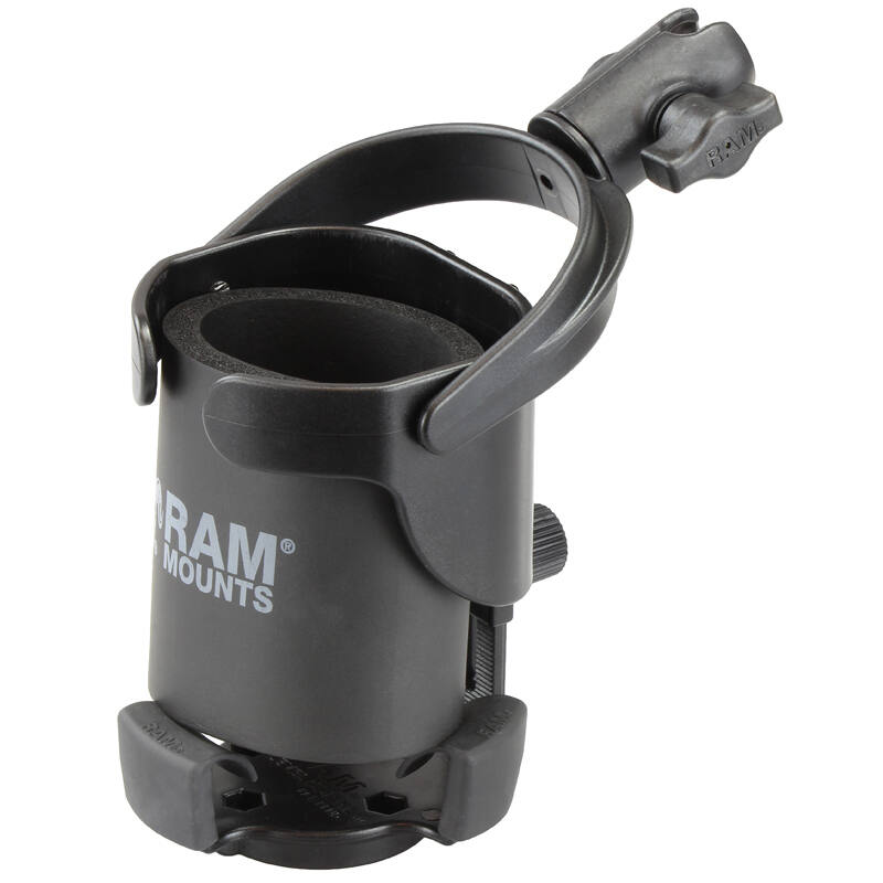 RAM Drink Holder - Self Levelling XL size with 1" Ball with Single Socket Arm