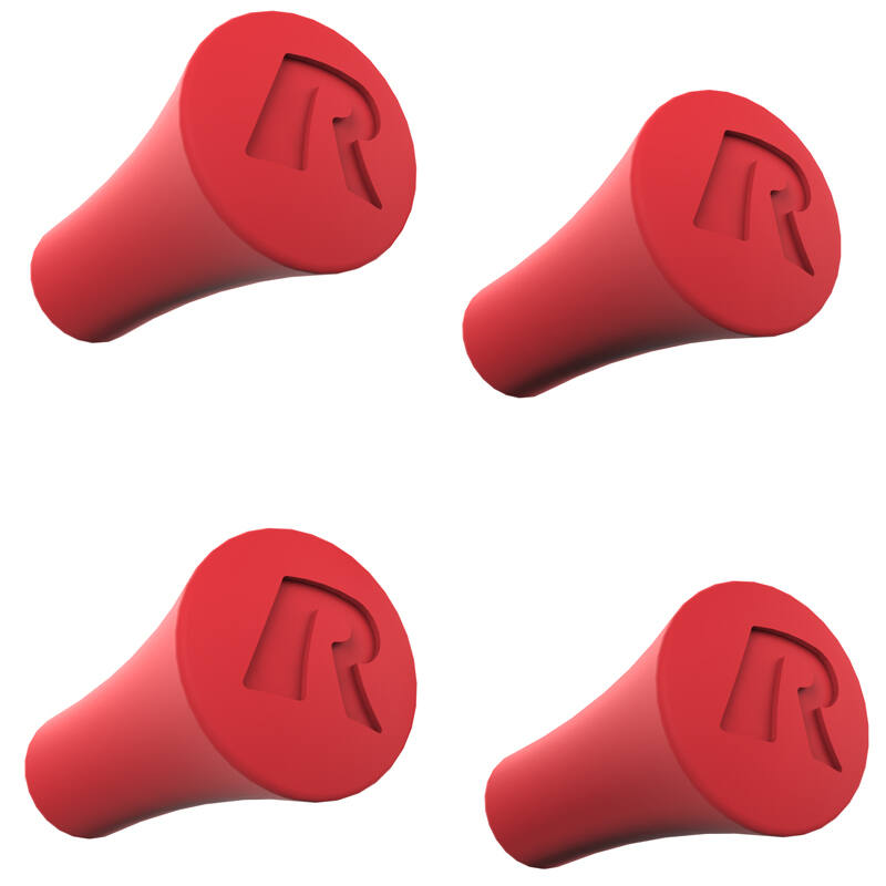 RAM X-Grip Replacement Post Caps - RED - Quantity 4