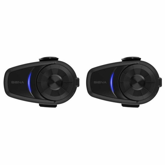 Sena 10S 4 way Intercom with 1.6km Range - everything for 2 riders - twin pack